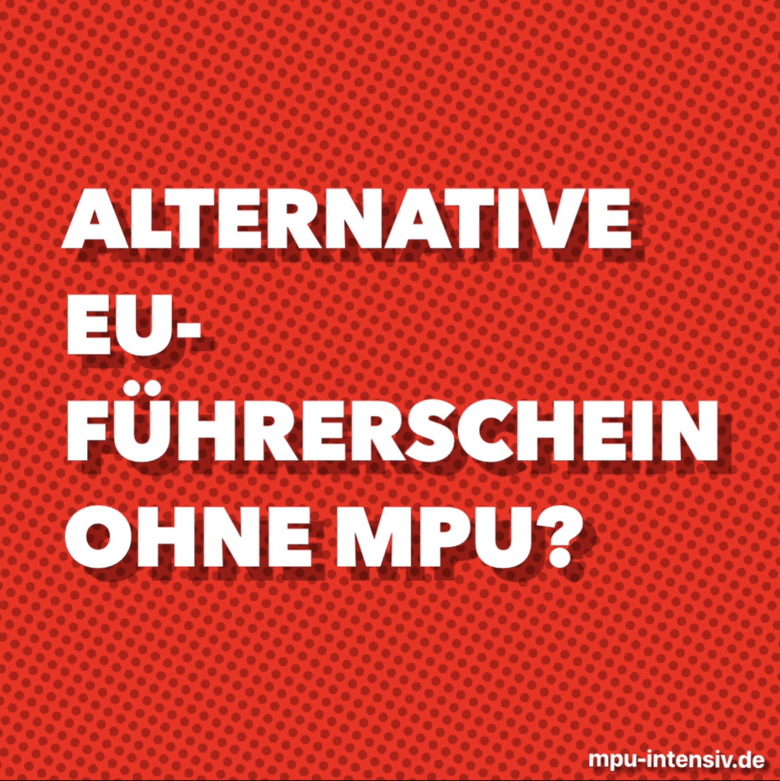 Bild: Alternative EU-Führerschein ohne MPU?