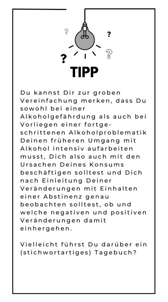 MPU Tipp Alkohol Aufarbeitung